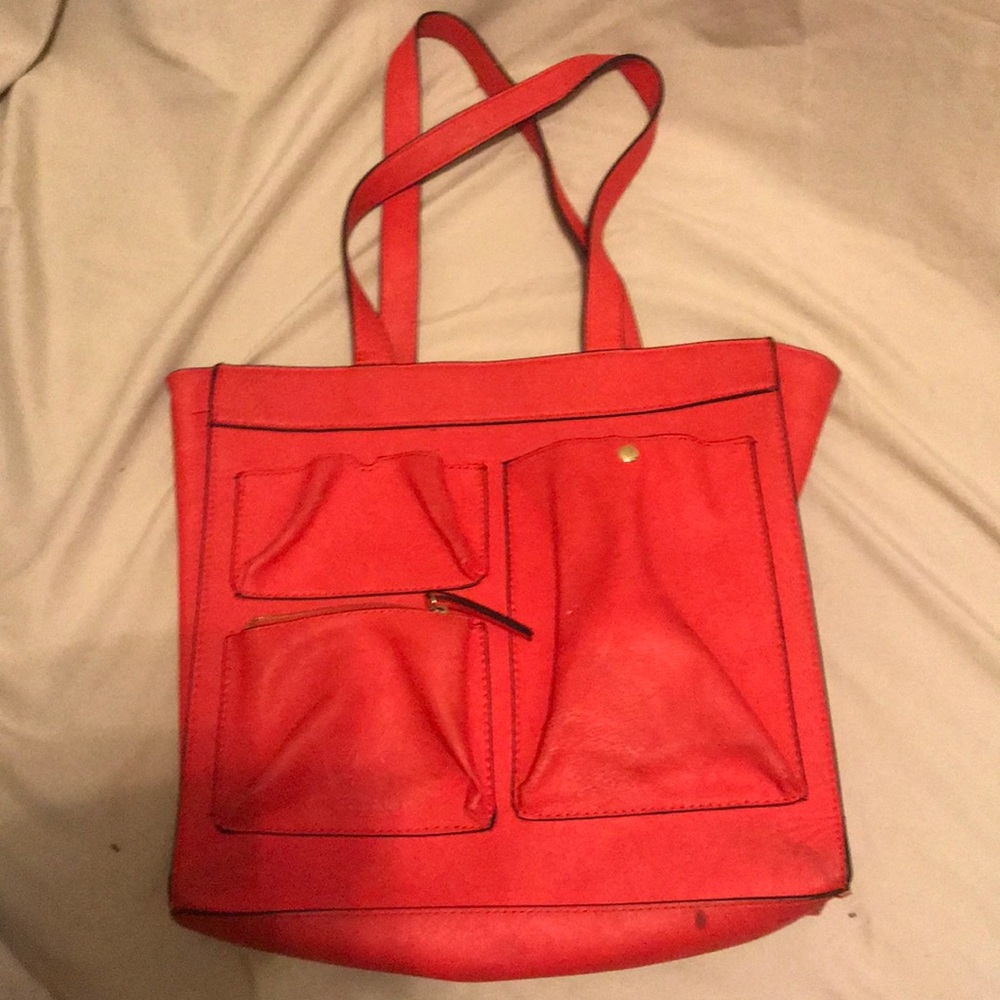 Neiman Marcus red shoulder purse